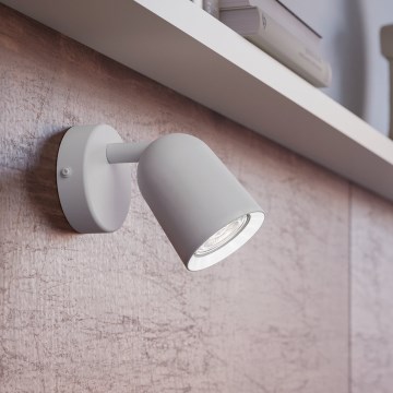 Eglo - Faretto da parete 1xGU10/5W/230V bianco