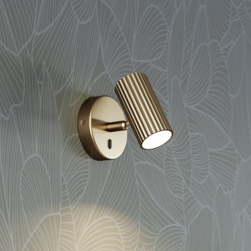 Eglo - Faretto da parete 1xGU10/5W/230V dorato