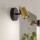 Eglo - Faretto da parete per bagno 1xGU10/5W/230V IP44 nero/oro