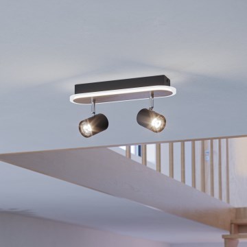 Eglo - Faretto LED/12W/230V marrone/nero