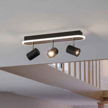 Eglo - Faretto LED LED/20W/230V marrone/nero