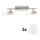 Eglo - Faretto LED MY CHOICE 2xE14/4W/230V cromo opaco/bianco