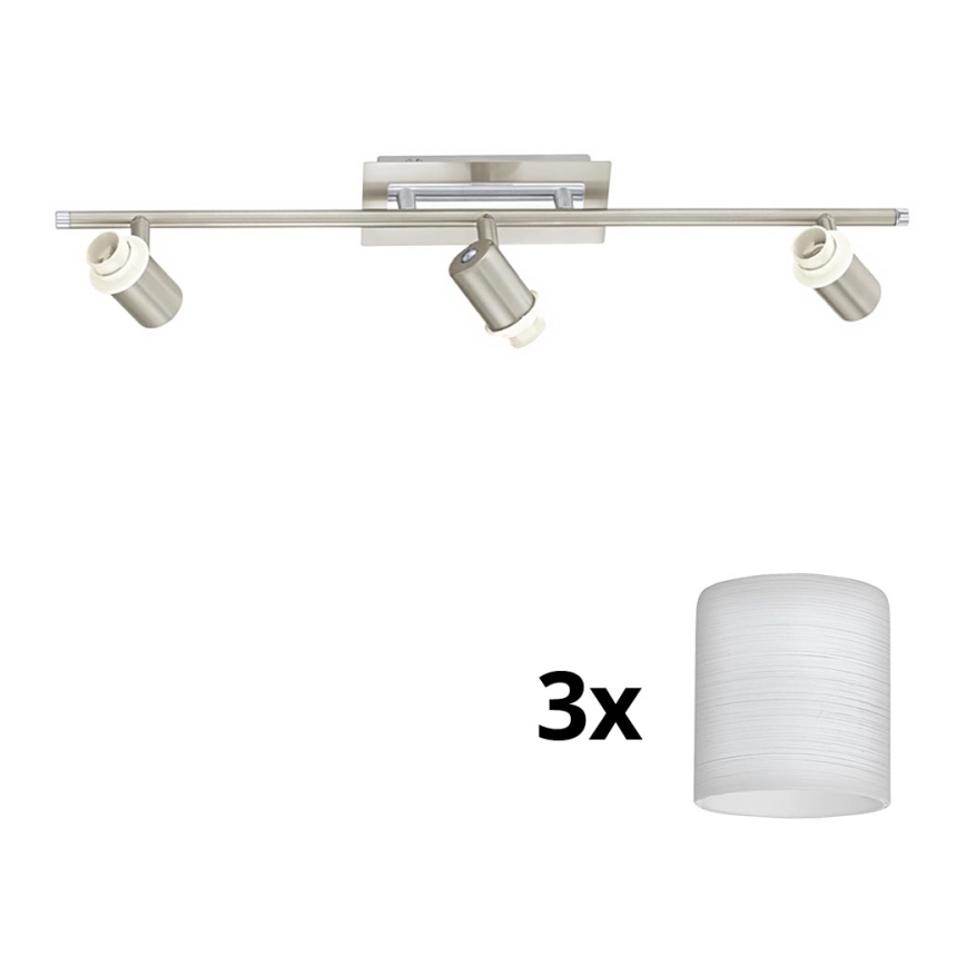 Eglo - Faretto LED MY CHOICE 3xE14/40W/230V cromo opaco/bianco