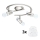 Eglo - Faretto LED MY CHOICE 3xE14/4W/230V  cromo opaco/bianco