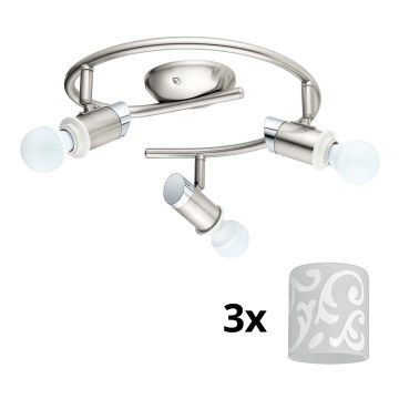 Eglo - Faretto LED MY CHOICE 3xE14/4W/230V  cromo opaco/bianco