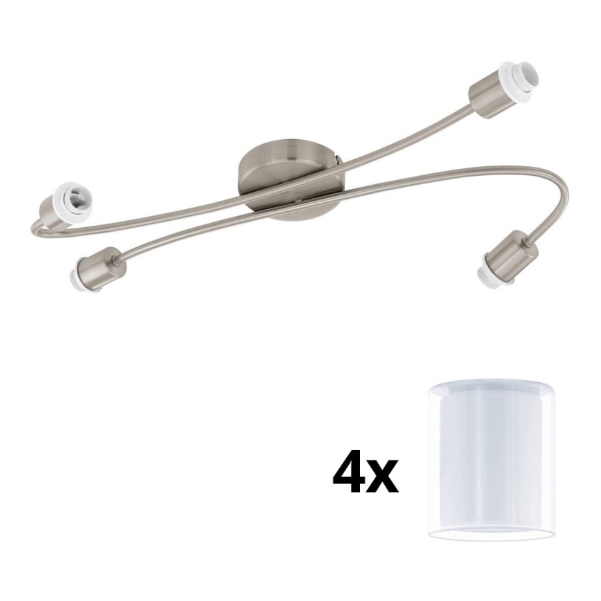 Eglo - Faretto LED MY CHOICE 4xE14/4W/230V cromo opaco/bianco