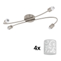Eglo - Faretto LED MY CHOICE 4xE14/4W/230V cromo opaco/bianco