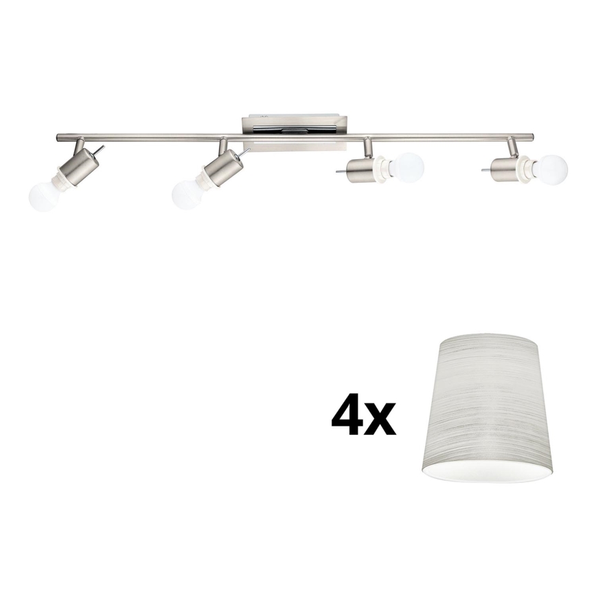 Eglo - Faretto LED MY CHOICE 4xE14/4W/230V cromo opaco/color crema