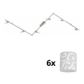 Eglo - Faretto LED MY CHOICE 6xE14/4W/230V cromo opaco/bianco
