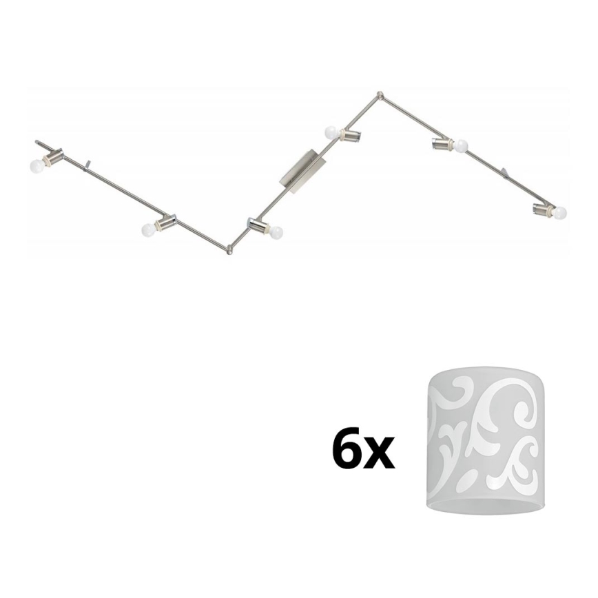 Eglo - Faretto LED MY CHOICE 6xE14/4W/230V cromo opaco/bianco