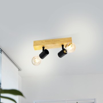 Eglo - Faretto TOWNSHEND 2xE27/60W/230V - FSC certificato