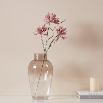 Eglo - Fiore artificiale 60 cm rosa