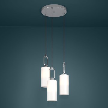 Eglo - Hängeleuchte 3xE27/40W/230V glänzendes Chrom
