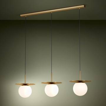 Eglo - Hängeleuchte 3xE27/40W/230V golden