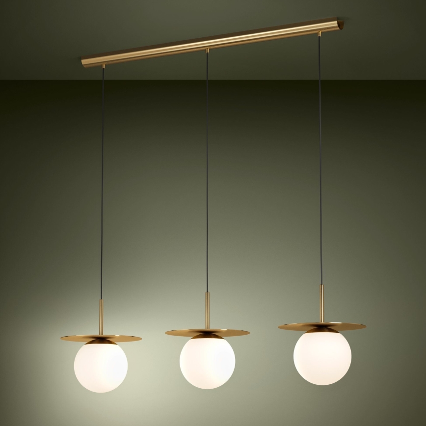 Eglo - Hängeleuchte 3xE27/40W/230V golden
