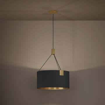 Eglo - Hängeleuchte 3xE27/40W/230V schwarz/golden
