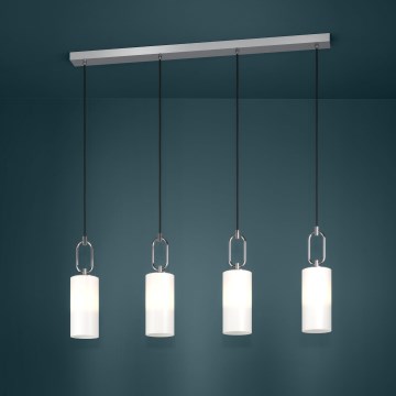 Eglo - Hängeleuchte 4xE27/40W/230V glänzendes Chrom
