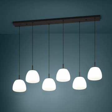 Eglo - Hängeleuchte 6xE27/40W/230V schwarz