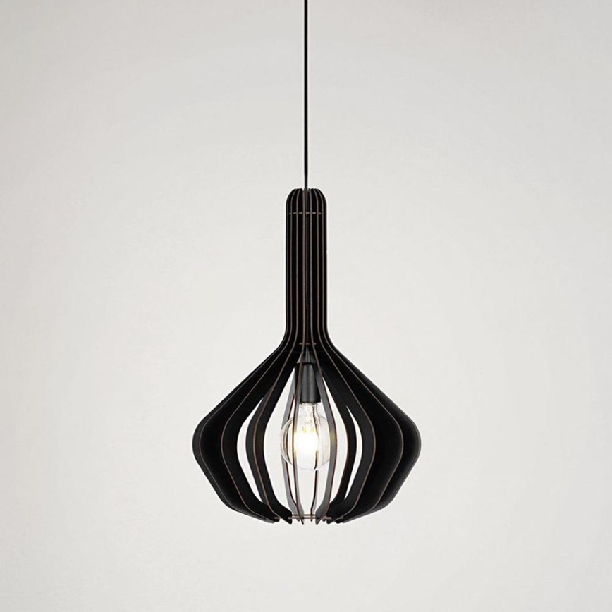 Eglo - Hängeleuchte an Kabel 1xE27/40W/230V Ø 38 cm schwarz