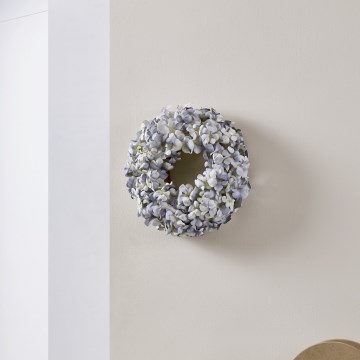 Eglo - Kranz aus Kunstblumen d 35 cm blau