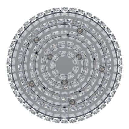 Eglo 39489 - Kristalldeckenleuchte VALPARAISO 8xE14/40W/230V
