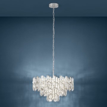 Eglo - Kronleuchter an Kette CALMEILLES 10xE14/25W/230V T. 63 cm