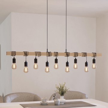 Eglo - Kronleuchter an Schnur TOWNSHEND 9xE27/60W/230V