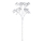 Eglo - Kunstblume 53 cm silbern