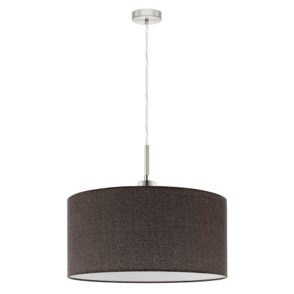 Eglo - Lampada a sospensione LED su cavo TUNJA 1xE27/60W/230V marrone