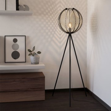 Eglo - Lampada con piedistallo 1xE27/40W/230V bianco/nero