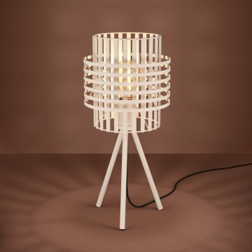 Eglo - Lampada con piedistallo 1xE27/40W/230V color crema