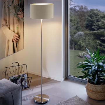 Eglo - Lampada con piedistallo 1xE27/60W/230V taupe