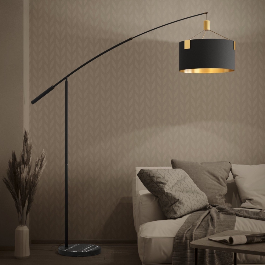 Eglo - Lampada con piedistallo 3xE27/40W/230V nero/oro