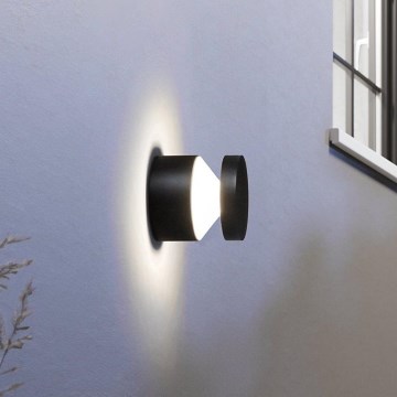 Eglo - Lampada da parete per esterni LED/11W/230V, nero, IP65
