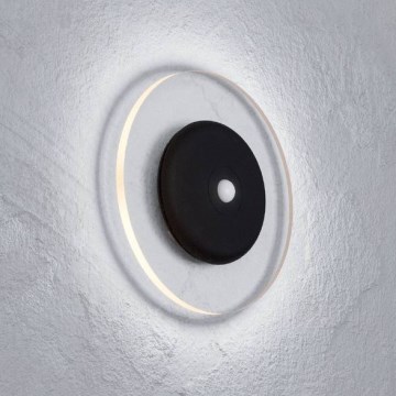 Eglo - Lampada da parete ricaricabile LED RGBW dimmerabile con sensore di movimento e sensore crepuscolare, LED/5V 2000 mAh, nero + telecomando