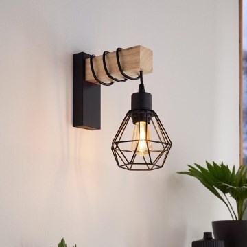 Eglo - Lampada da parete TOWNSHEND 1xE27/60W/230V