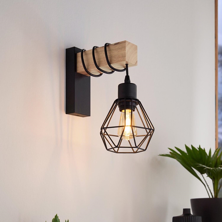 Eglo - Lampada da parete TOWNSHEND 1xE27/60W/230V