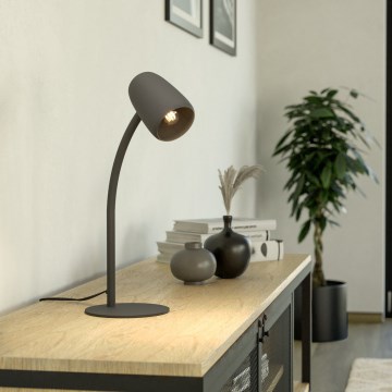 Eglo - Lampada da tavolo 1xE14/18W/230V nera