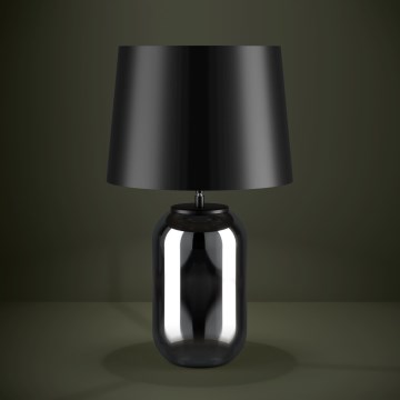 Eglo - Lampada da tavolo 1xE27/40W/230V nero/fumé