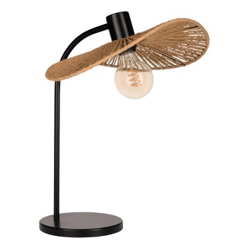 Eglo - Lampada da tavolo 1xE27/42W/230V marrone/nera