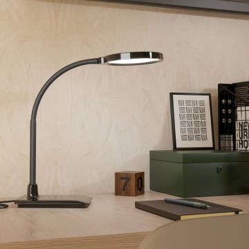 Eglo - Lampada da tavolo flessibile dimmerabile a LED/5,5W/230V 2700/4000/6500K nera