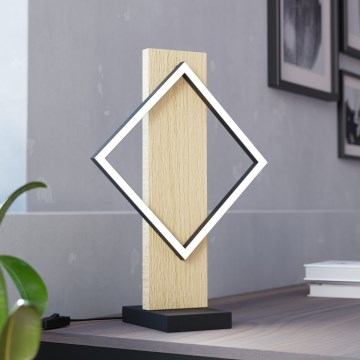 Eglo - Lampada da tavolo LED/13W/230V nero/beige