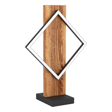 Eglo - Lampada da tavolo LED 13W/230V nero/marrone