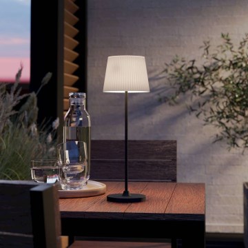 Eglo - Lampada da tavolo ricaricabile a LED dimmerabile a sfioramento LED/3,8W/5V 2400/3000/4000K 2000 mAh nero/crema