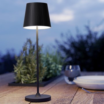 Eglo - Lampada da tavolo ricaricabile dimmerabile a LED per esterni LED/3,8W/5V 2400/3000/4000K 2000 mAh IP44 nera