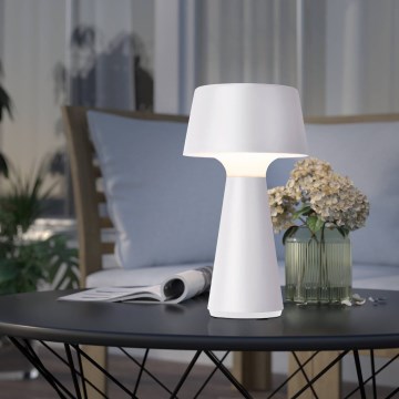 Eglo - Lampada da tavolo ricaricabile dimmerabile per esterni a LED/3W/5V 2200/3000/4000K 2000 mAh IP44 bianca