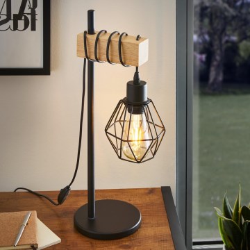 Eglo - Lampada da tavolo TOWNSHEND 1xE27/60W/230V