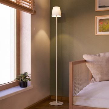 Eglo - Lampada da terra 1xE14/7,5W/230V crema/bianca
