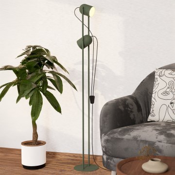 Eglo - Lampada da terra 2x E14/8W/230V verde