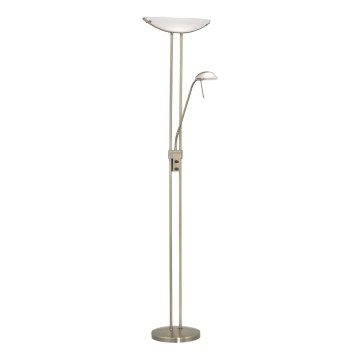 EGLO - Lampada da terra con dimmer BAYA 1xR7s/230W + 1xG9/33W bronzo